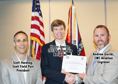 CMT Sponsors Scholarship for Society of American Military Engineers Scott Field Post Student