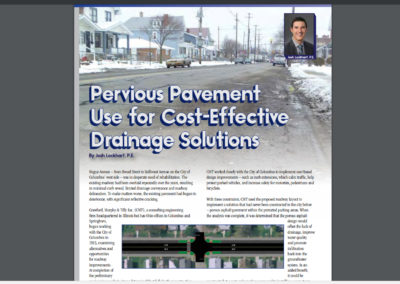 “Ohio Asphalt” magazine article, “Pervious Pavement Use for Cost-Effective Drainage Solutions”