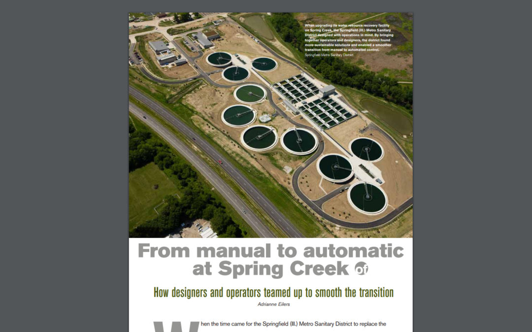 “Water Environment & Technology” article, “From manual to automatic at Spring Creek”