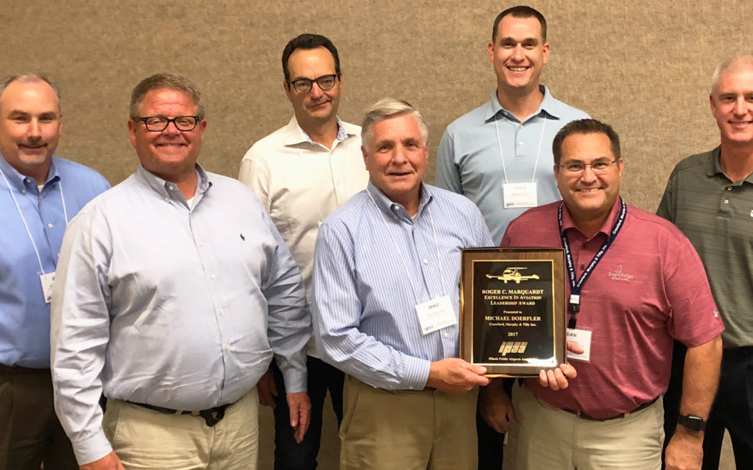 CMT’s Mike Doerfler Presented with the Illinois Public Airport Association (IPAA)’s  Roger C. Marquardt Excellence in Aviation Leadership Award