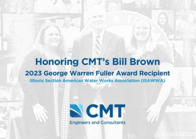 CMT's Bill Brown accepting the George Warren Fuller Award