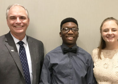 President Bill Bailey with Purdue University Scholarship Recipients 2018