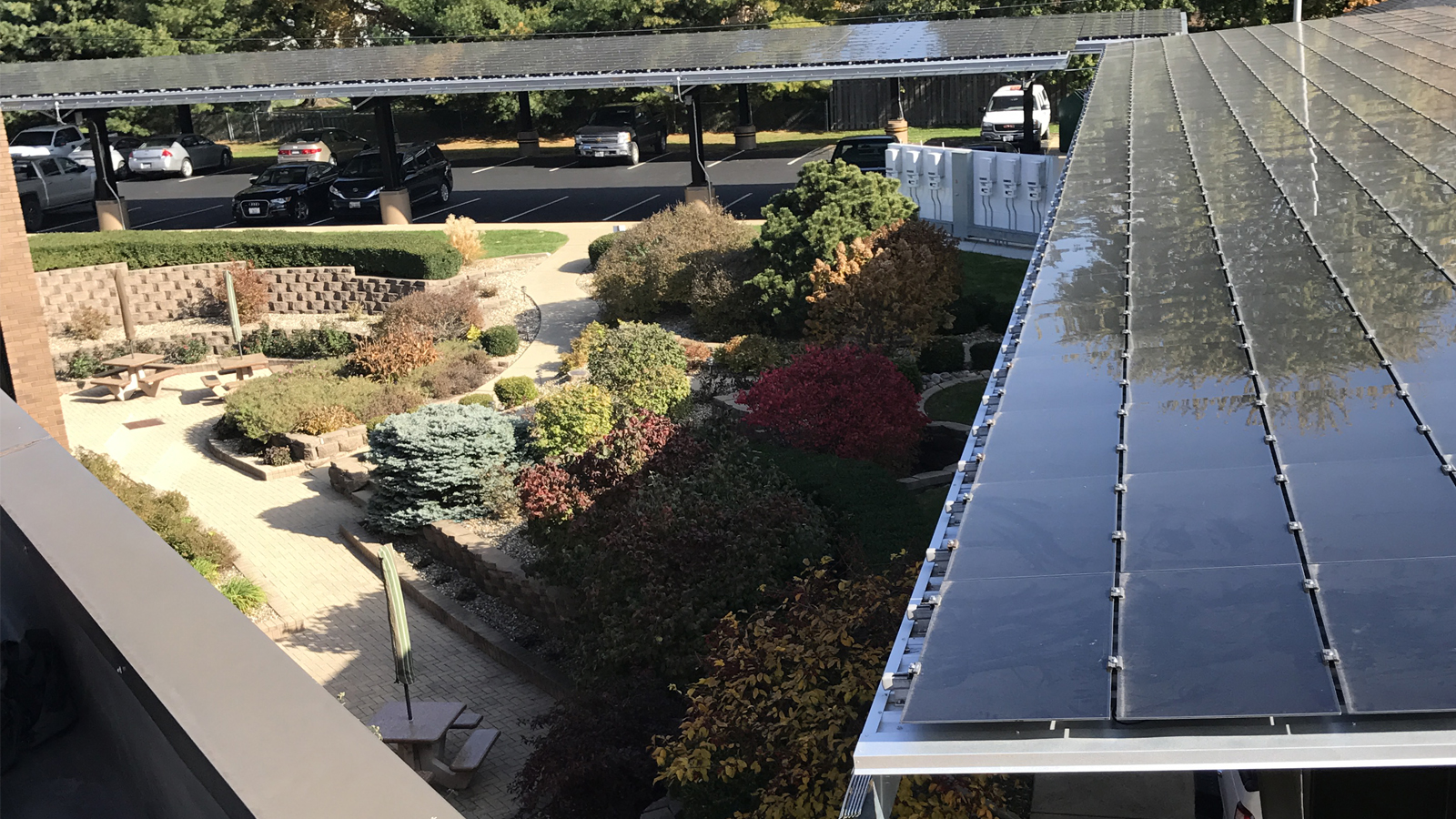 CMT Solar Carport Roof in Fall 2017