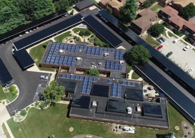 CMT Springfield IL Office Solar Panels Aerial