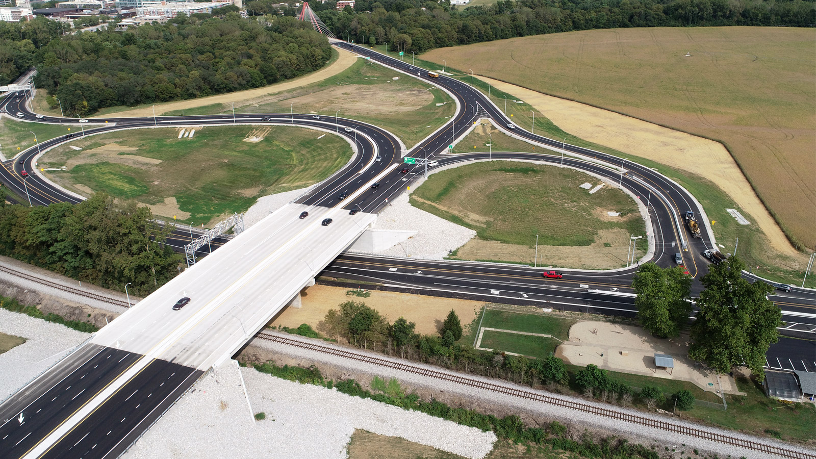 Columbus IN Rail Overpass