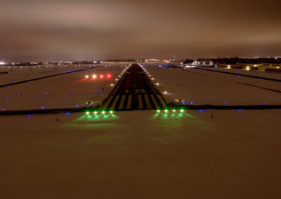 Lee's Summit Runway Completed at Night
