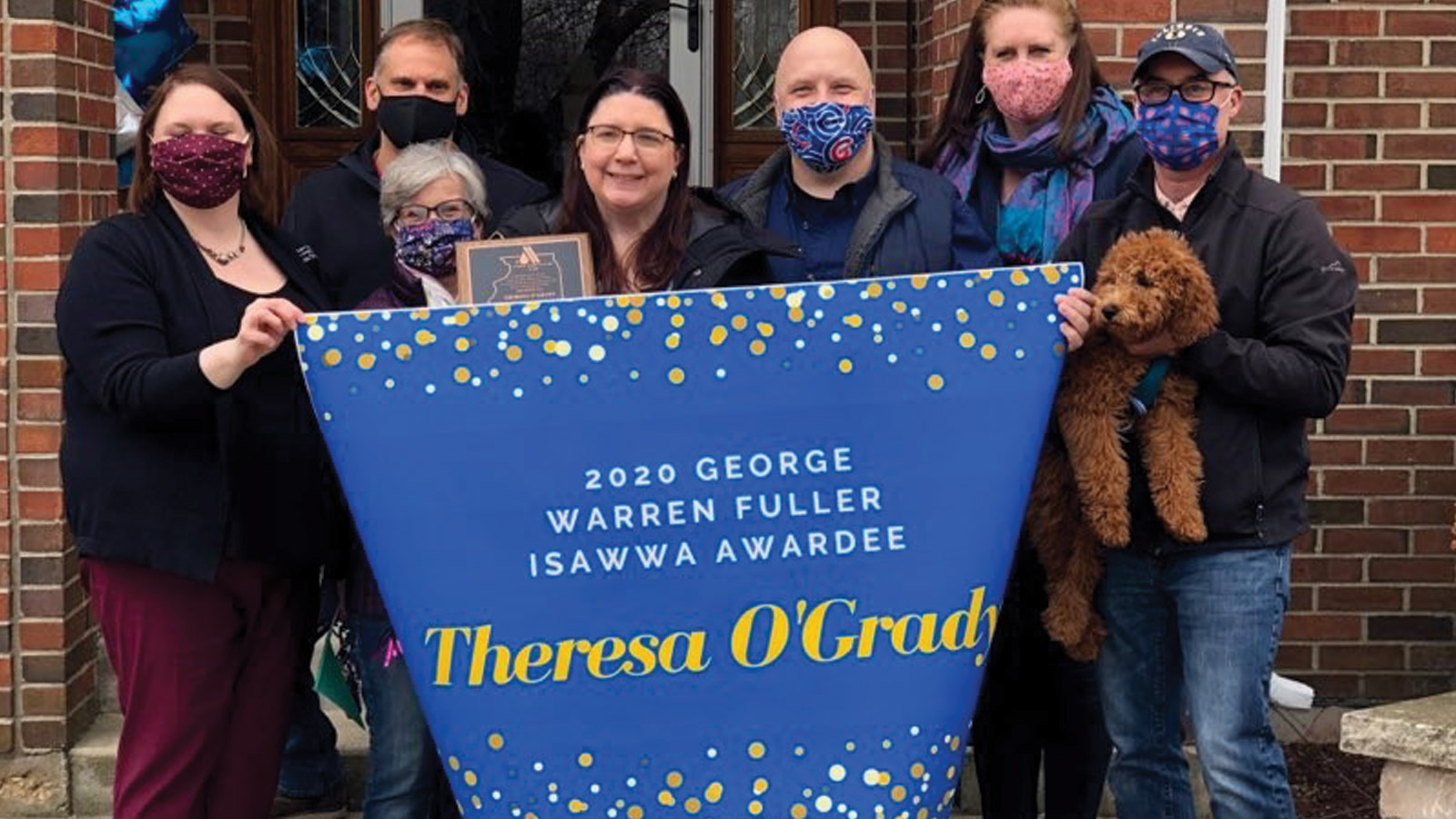 Theresa O'Grady with 2020 George Fuller Award Selection Committee