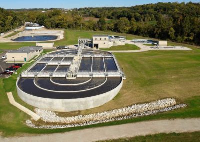 Saline Wastewater Treatment Plant Aerial