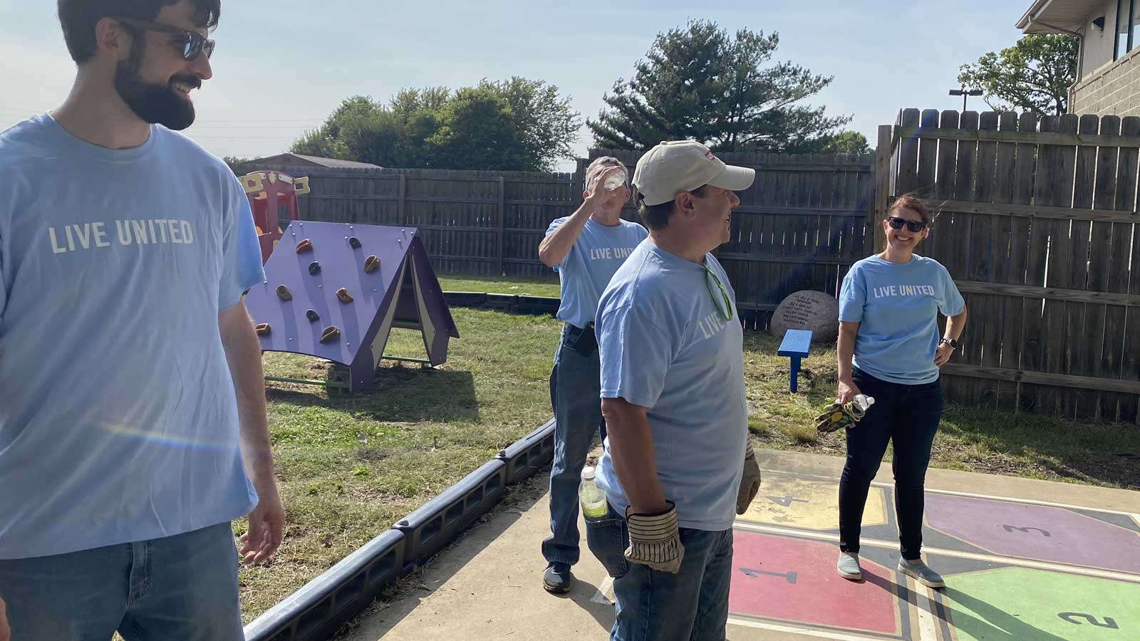 United Way Day of Action, Fall 2021, Springfield, IL, Volunteers Working