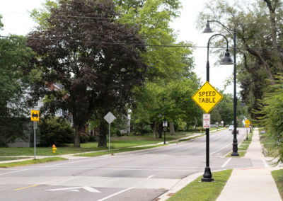 University Street and Forrest Hill Avenue with Sign