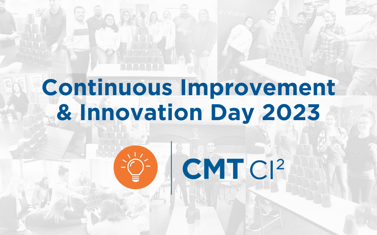 Website banner introducing continuous improvement and innovation day 2023
